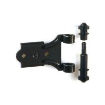 Angelgelenk 40mm cata.schwarz bestehend aus einem Gelenk, einer Achse und einem Stopfen Torbel 9223404