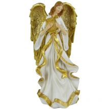 Angelo resina bianco oro cm18,8x15h37,8