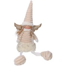 Ange en tissu or blanc cm23x12h65