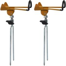 ZVD - Angelrutenhalter aus Edelstahl, 360° verstellbarer Angelrutenhalter aus Edelstahl
