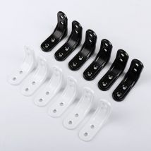 Angle Droit Support en forme,12 Pièces Support d'angle droit, Equerre Inox, 50mm Equerre de Fixation Blanche, 90 Degrés Équerre d'angle Droit en l
