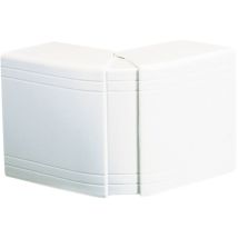 Iboco – Angle extérieur variable 100 x 40 mm – Blanc – Accessoire pour goulotte électrique – Longueur, Matières, Largeur