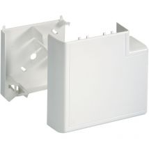 Angle plat - avec fond goulotte - 134 x 55 - blanc - ta-c45 Iboco 04540
