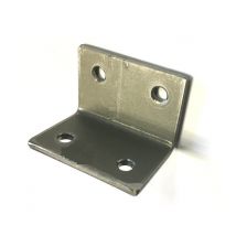 Graphskill - Angle Plate / Bracket T316 Stainless Steel 6 mm holes 3 mm plate