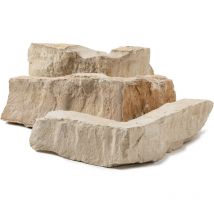 Angle pour Parement Pierre Naturelle Saint Laurent - Variablex7-11x2,5-3,5 cm - Beige (vendu par lot de 1 mètre linéaire)