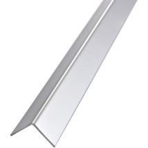 Angolare alluminio brillante cromo 25x25 mm sp.1 mm barre 2 ml