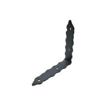 Angolare gazebo rinforzo piegato 90° 376 acciaio verniciato grafite s.mm 5,5 mm 200x42 Minutex