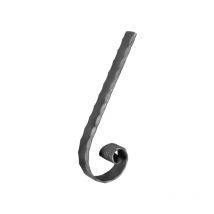 Deco Fer Forge - Corrimano martellato - Altezza 130 mm larghezza 40 mm spessore 8 mm - Ferro battuto - Saldatura