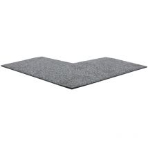 Vivol - Angolo bordo gomma pavimento sportivo 'stone' - 50x50 cm - 20 mm - Grigio centrale