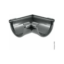 Angolo di giunzione misto per grondaia semicircolare sviluppata in pvc 25 Tdl80a Girpi
