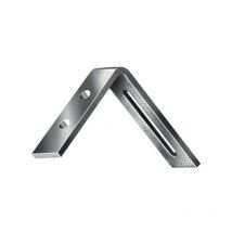 Angolo di regolazione L.80x65mm P.20mm S.4mm sta zincato grezzo blu Vormann Per 20)