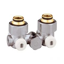 Angolo di tubo singolo con doppia valvola h per radiatore con Eurocone