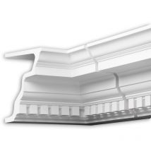 Angolo interno Profhome 402321 cornice per esterno elemento angolore elemento di facciata design classico senza tempo bianco