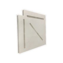 Angolo Per Griglia In Polipropilene Speciale Per Canale Di Sfioro Piscina - Larghezza Mm 300 - Spessore Mm. 20