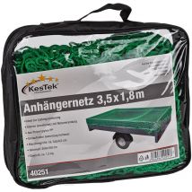 Anhängernetz Gepäcknetz Abdecknetz 1,8 x 3,5 m grün zur Ladungssicherung - Kestek