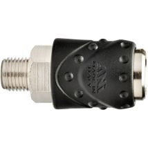Rubinetto rapido universale a sfere filettato masc 1/4 – Filettatura cilindrica ISO 228 – Raccordo per compressore