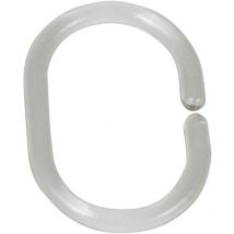 Anillas para cortina 12 pzs. redondas transparentes Wenko