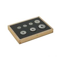 Juego de anillos-calibres fileteados entra , cantidad : 7 unidades, Composición del juego M3 M4 M5 M6 M8 M10 M12