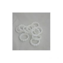 Anillos de soporte de plástico negro, pu 10 piezas Kludi