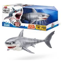 Jouet Interactif Zuru Shark Attack Robo Alive - Grand requin blanc avec mouvements réalistes et yeux brillants