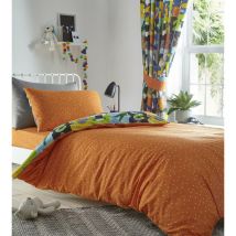 Portfolio Home - Animal Jigsaw Children's Duvet Cover Set Toddler Size Reversible Patchwork Bedding Set