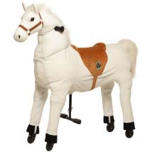 Reitpferd weiß Snowy X-Large Kinder ab 8 Jahre Sattelhöhe 80 cm - Animal Riding