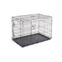 Qiyao - Animaux de compagnie chenil Chat Chien pliant en acier Caisse animal jouet clôture fil métallique - 36 '
