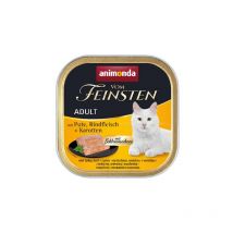 Cat Vom Feinsten mit Schlemmerkern mit Pute, Rindfleisch & Karotten 100g (4017721832632) - Animonda