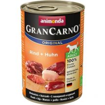 Animonda - Gran Carno - Nourriture humide pour chien - Bœuf adulte + poulet - 6 x 400 g (4017721827324)