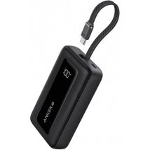 Zolo Power Bank, Batterie Externe Haute Vitesse 10 000 mAh 30 w, Câble usb-c Intégré, 1 Port usb-c, 1 Port usb-a, pour iPhone 16/16 Pro/16 Pro Max/16