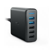 Netzadapter Anker powerport speed 5 63w 5x usb schwarz