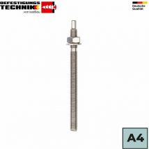 Ankerstange A4 Edelstahl M8 - 20 Gewindestange 1 St. Verbundanker eta Zulassung Menge: 20 Stück Abmessungen: M8 x 110mm