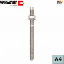 Isolbau - Ankerstange A4 Edelstahl M8 - 20 Gewindestange eta Zulassung Verbundmörtel Menge: 50 Stück Abmessungen: M16 x 190mm