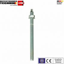 Ankerstangen M8 M30 Gewindestangen eta Zulassung Verbundanker Verbundmörtel Menge: 5 Stück Abmessungen: M12 x 130mm