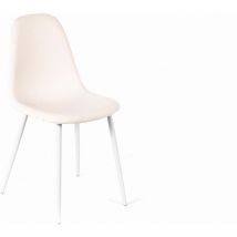 Annalisa - Chaise en éco-cuir blanc 4 pcs