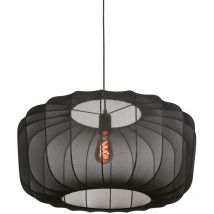 Hängeleuchte - Sable - schwarz - leinen metall - - Anne Lighting