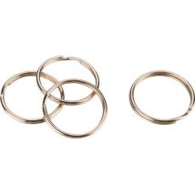 Anneau brise – Mousqueton – Cément nickelé – Diamètre 22 mm – Charge maximale, Matières, Longueur, Quantité par pack – Serrurerie De Carnelle