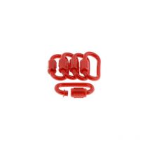 Wilmart - Anneau de jonction pour chaine plastique rouge et blanche, 5 pièces.