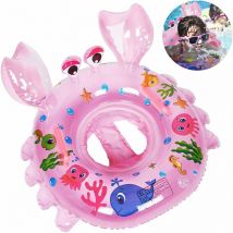 Anneau de Natation pour bébé, Bouee pour Bebe, Crabe Bébé Siège Piscine, Bouée Bébé, Piscine Bouée Gonflable, Bébé Jouets de Piscine Cadeau, Convient