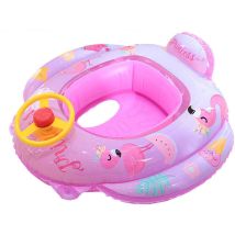 Gotrays - Anneau de piscine flottant pour bébé, jouets d'été gonflables pour bébés garçons et filles, anneau de natation de dessin animé pour enfants