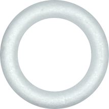 Anneau en polystyrène blanc 15cm couronne d'anneaux décoration de mariage 3D Noël 1pc
