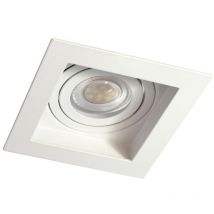 Anneau encastrable carré blanc Akrah 100x100mm