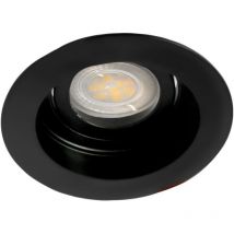 Anneau encastrable rond noir Akrah 10cm