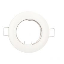 Anneau fixe rond encastré blanc Chandur