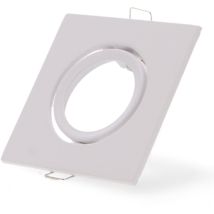 Iluminashop - Bague Inclinable Carrée Blanche Série Eco Pour Gu10/mr16 - Ledme - Lm4320