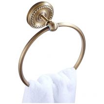 Anneau porte-serviettes antique ,Porte-serviettes rétro en laiton, anneau porte-serviettes vintage avec perçage