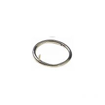 Anneau taureau en acier nickelé vis papillon 80