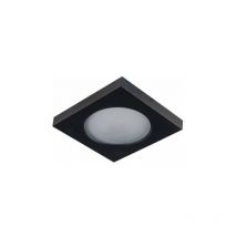 Supporto Spot LED da incasso Max 10W GU5.3/GU10 AC/DC12V AC220-240V Impermeabile IP44 Quadrato Nero - Foratura 60mm