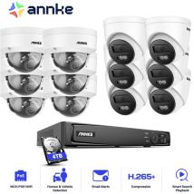 12MP Caméra de Surveillance Extérieure,16CH nvr avec 12X 12MP Caméra Couleur Vision Nocturne,APP/PC à Distance Kit de Vidéosurveillance Filaire,6