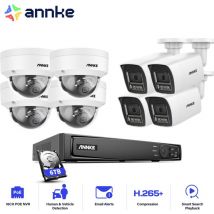 12MP Kit de vidéosurveillance Extérieur,16CH nvr avec 8X 12MP Caméra ip PoE Vision Nocturne Couleur,Accès Distance Caméra de Surveillance Kit,4